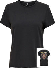 Onllucy  Life Reg S/s Animal Nltop 15238482 Black/confident