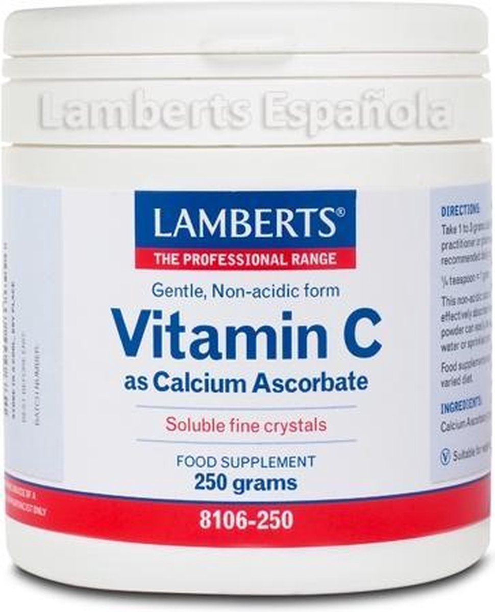Lamberts Vitamine C als Calcium Ascorbaat - 250 gram - Vitaminen