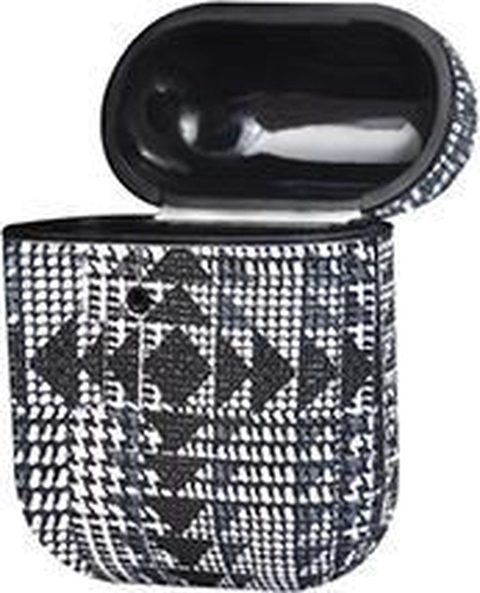 TERRATEC AirBox beschermhoesje voor AirPods Fabric Grain 3 zwart wit