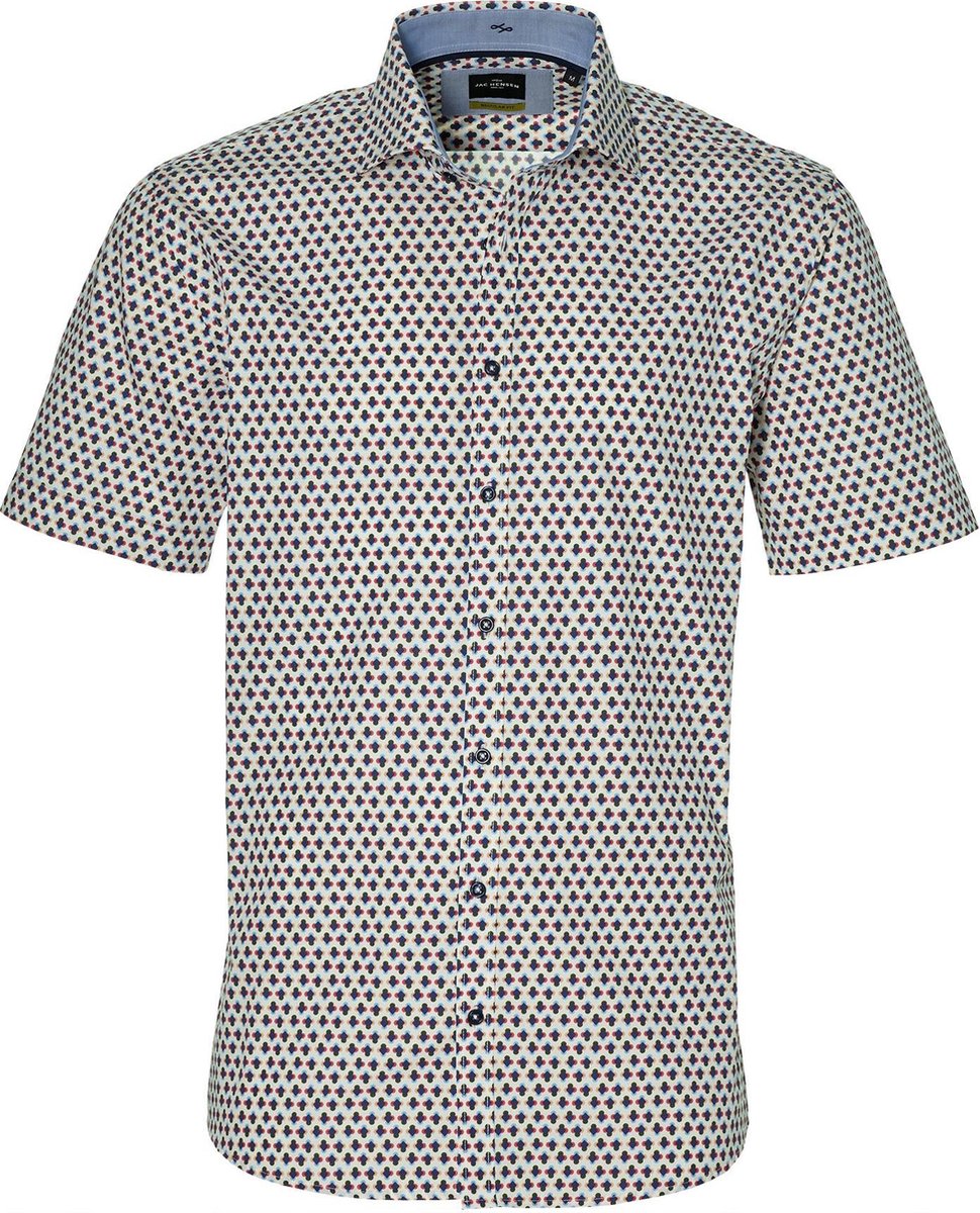 Jac Hensen Overhemd - Regular Fit - Wit - 3XL Grote Maten
