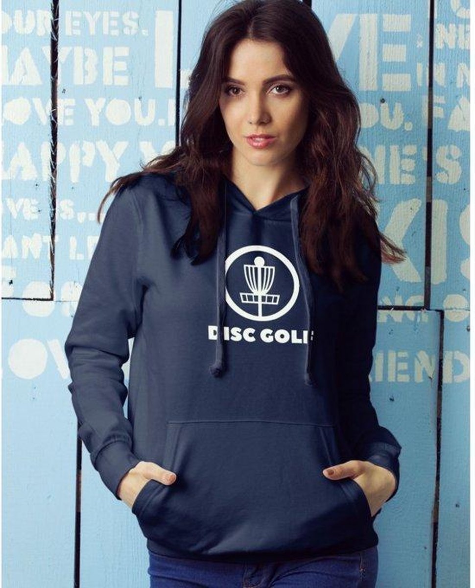 Frisbee kleding: Hoodie "Disc Golf" dames  Blauw S