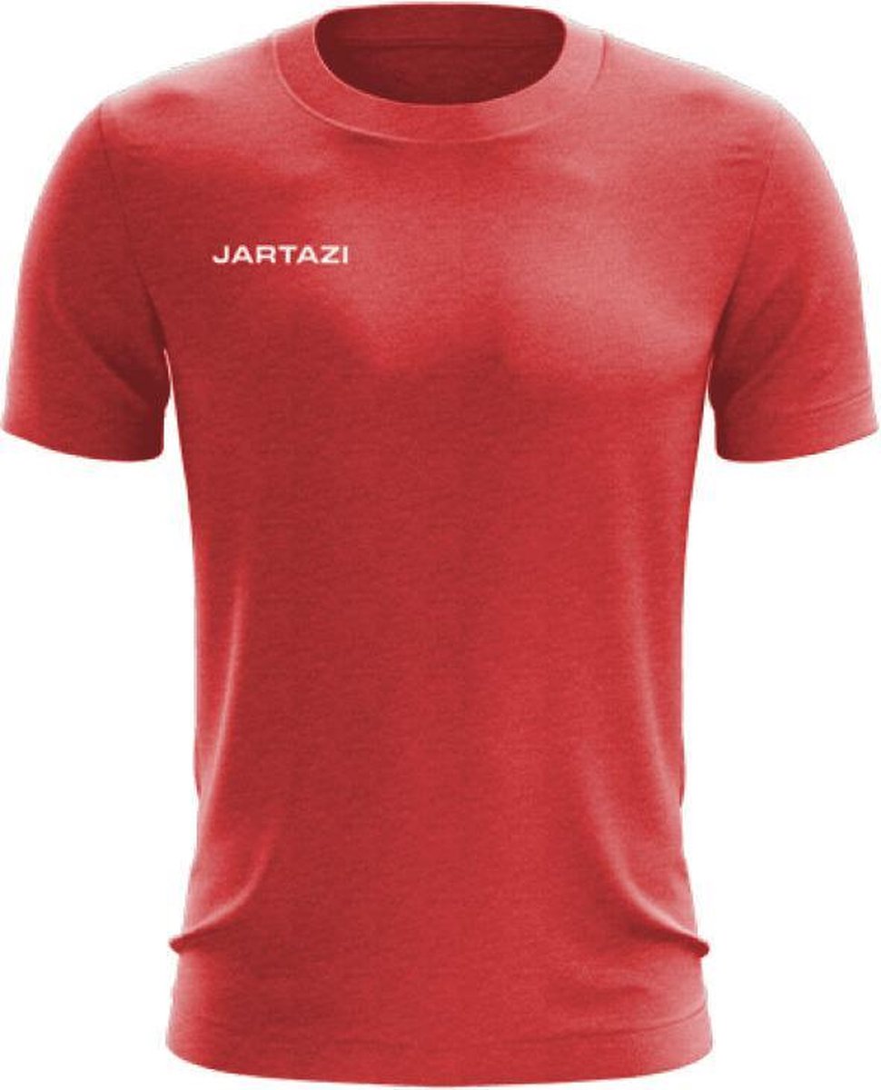 Jartazi T-shirt Premium Heren Katoen Koraalrood Maat Xs