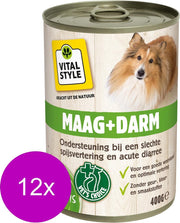 Ecostyle Blik Vitaal Vlees Maag + Darm - Hondenvoer - 12 x 400 g