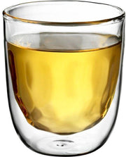 QDO Elements - Koffie- en theeglazen - Set van 2 Dubbelwandige Glazen - Metal - 350ml