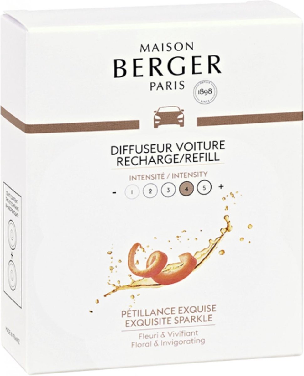 Maison Berger - Autoparfum Refill - Navulling - Petillance Exquise