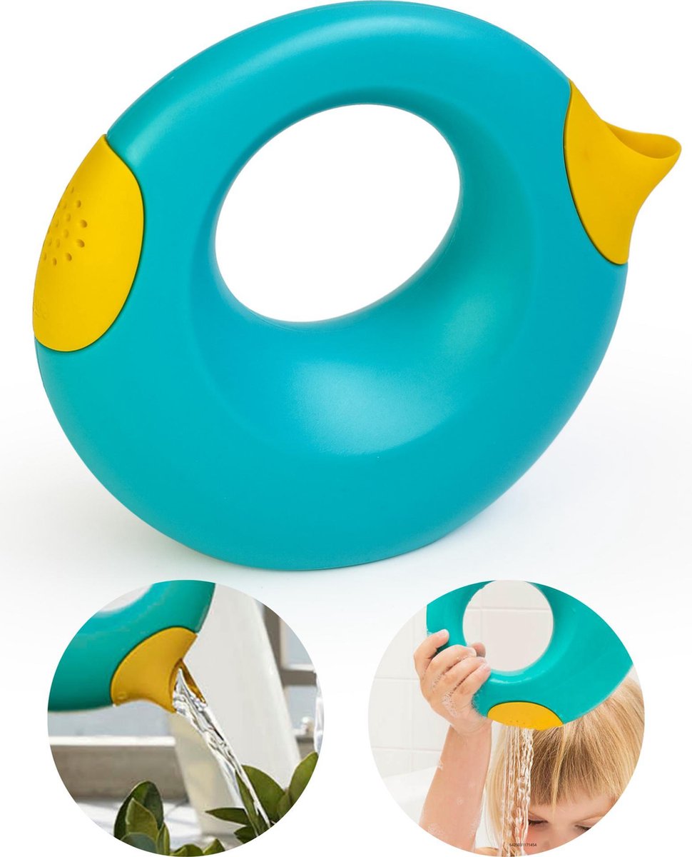 Quut Cana Speelgoed Gietertje - Tuin Bad Strand Speelgoed Meisje Jongen - Cadeau 1 jaar | 2 jaar | 3 jaar | 4 jaar | 5 jaar - Geel Blauw - Small 0