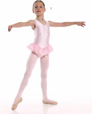 Danceries Balletpakje Clarasson Mouwloos dubbele rok Roze Elasthan - Maat 110-116