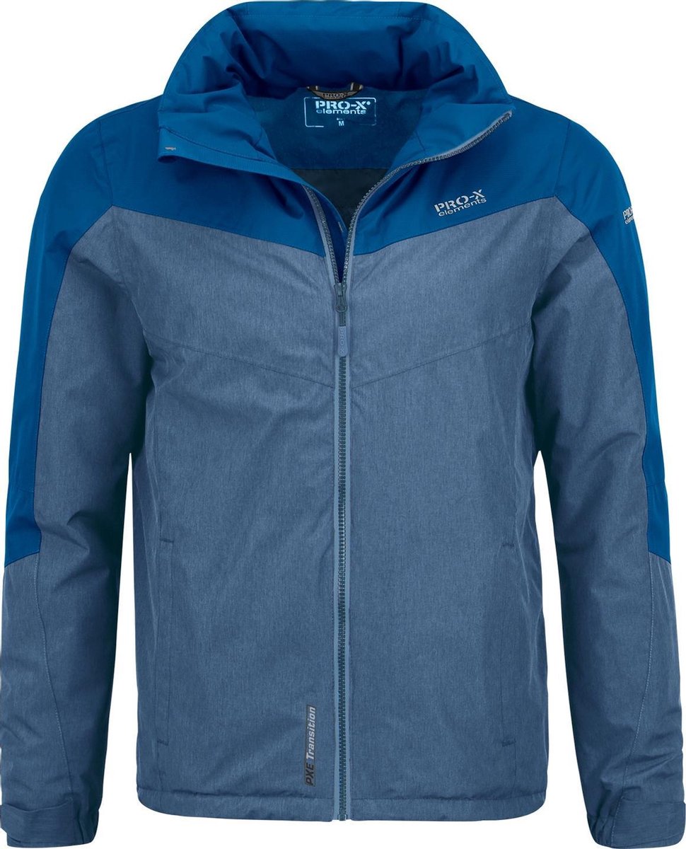 Pro-x Elements Outdoorjas James Heren Polyester Blauw Maat S