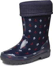 Gevavi Boots | Mike gevoerd kinderlaarsje PVC | Maat 24 | Blauw