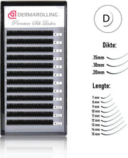 Dermarolling Exclusive Silk Mink Wimperextensions Krultype D - Dikte 0.15 - Lengte 7mm.