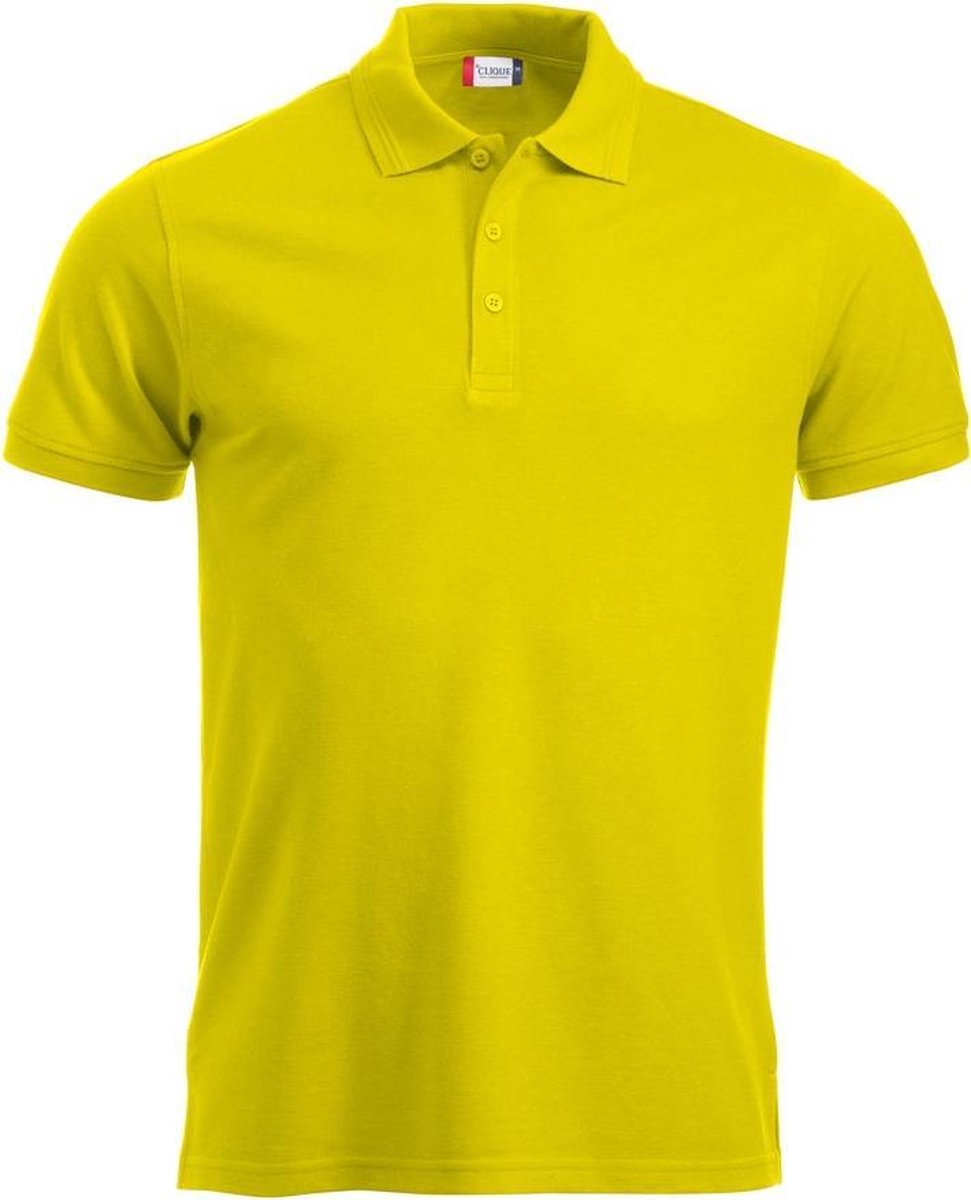 Manhattan heren polo signaalgeel xs