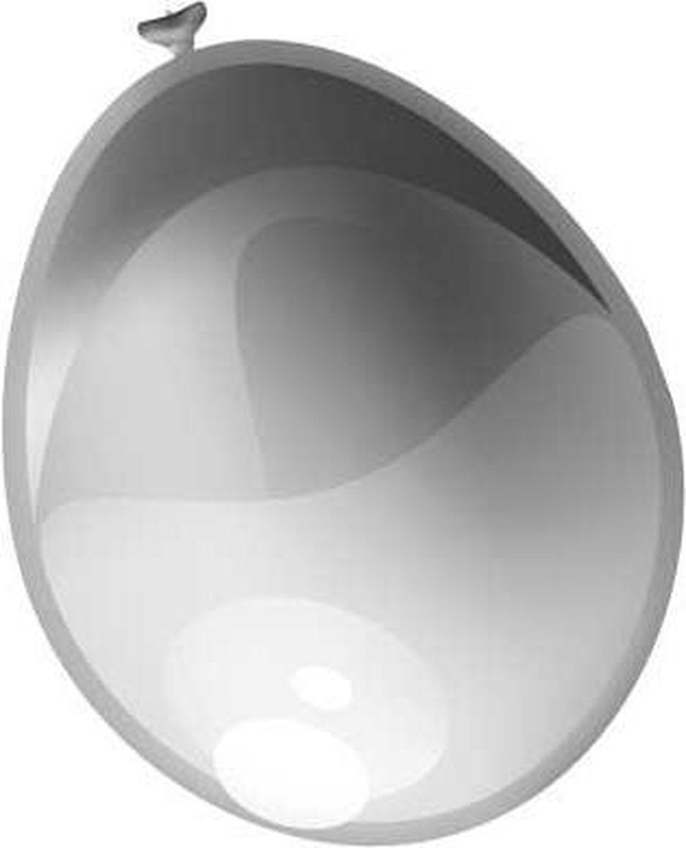 Ballonnen metallic zilver (30cm
