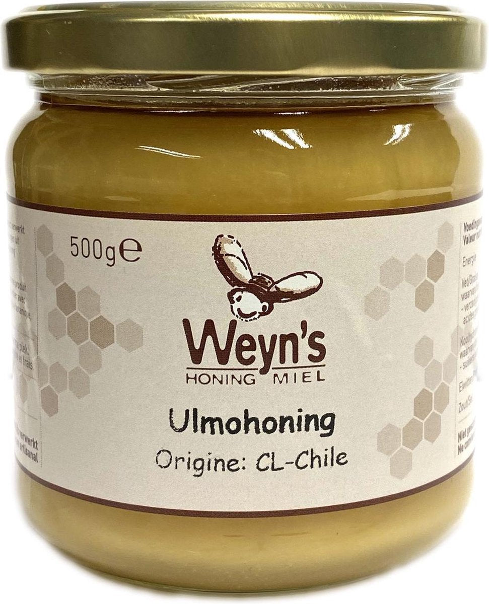 Ulmohoning - 500g - Weyn's - Honing vloeibaar