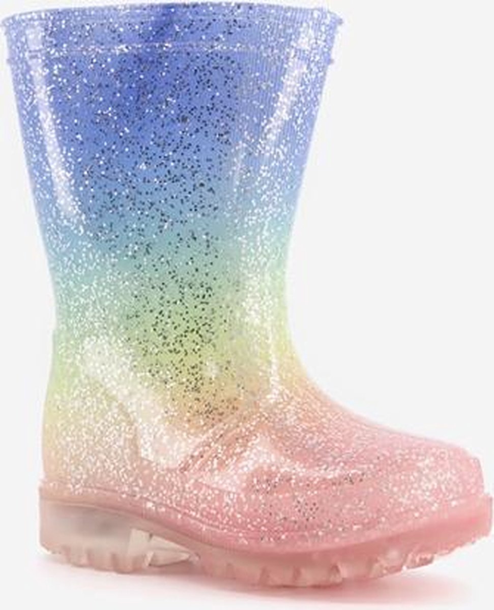 Mountain Peak kinder regenlaarzen met lichtjes - Roze - Maat 28