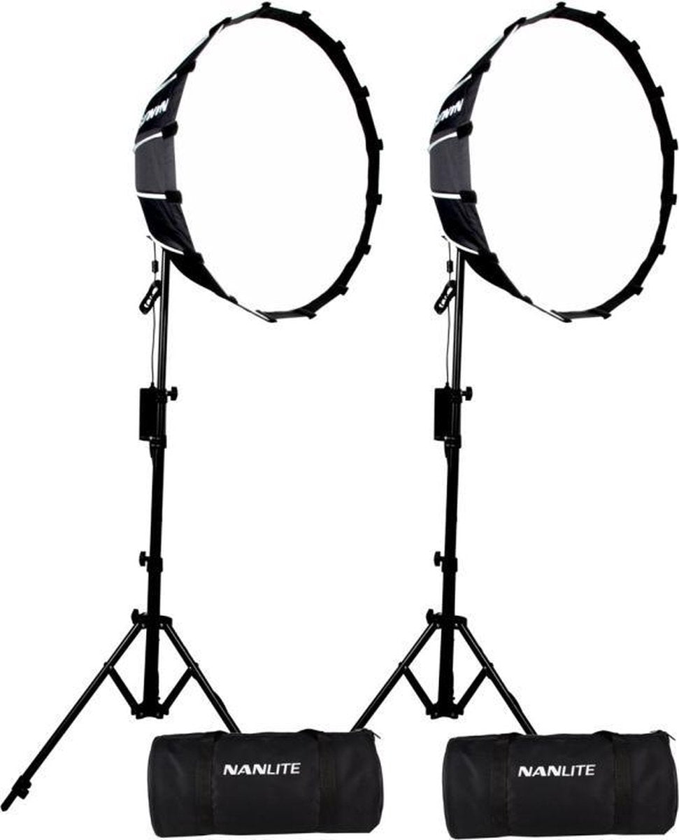 Nanlite Forza 60 LED dual kit (w/ light stand and softbox)