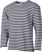 MFH Russich marine shirt - wit met blauw - lange mouw - wintermodel - MAAT XL - OVER-SIZED
