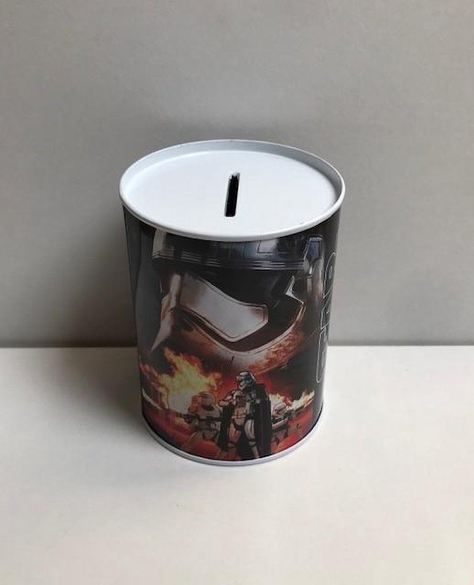 Metalen spaarblik Star Wars zwart 10 x 7
