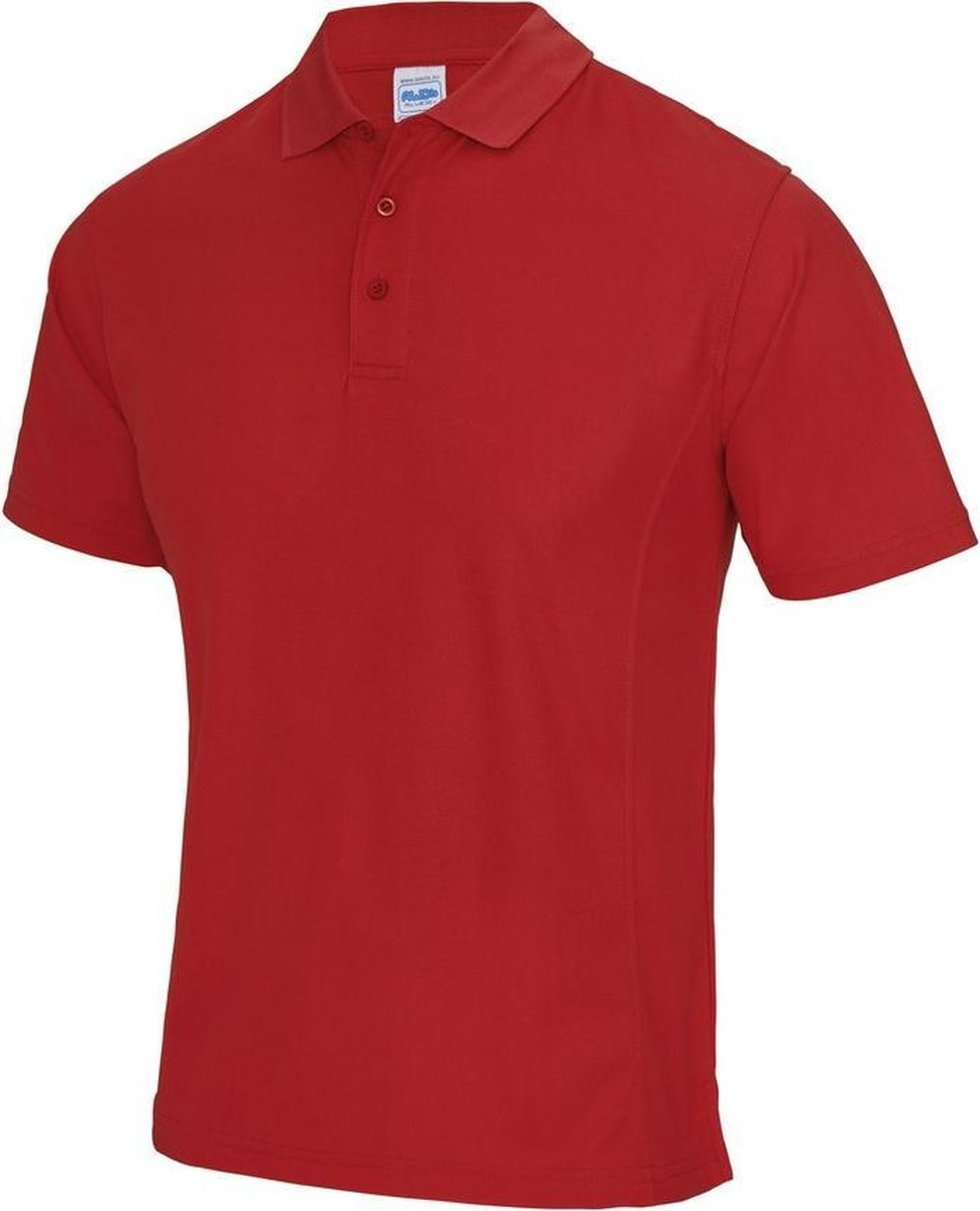 AWDis Cool Mens SuperCool Sports Performance Short Sleeve Polo Shirt (Vuurrood)