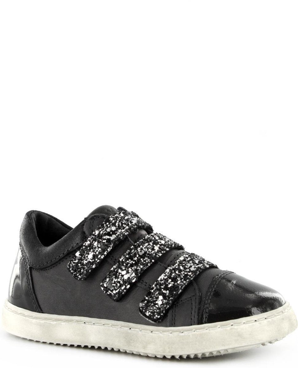 Kickers - Meisjes - Kinderschoenen me Klittenbanden - Sneakers - Donker Paars - Maat 35