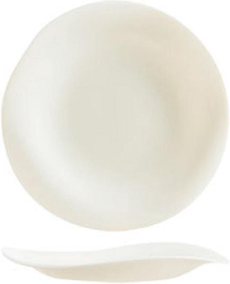 Arcoroc Tendency Servies - Beige - Dessertborden - 22cm - Zenix - (set van 6) En Yourkitchen E-kookboek - Heerlijke Smulrecepten