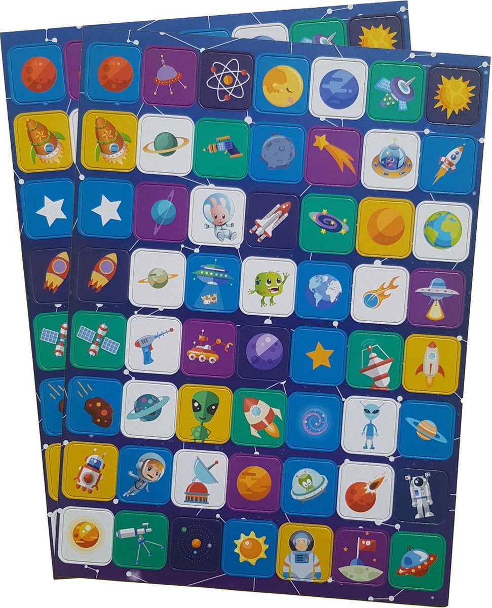 Stickers 112 stuks “Space”