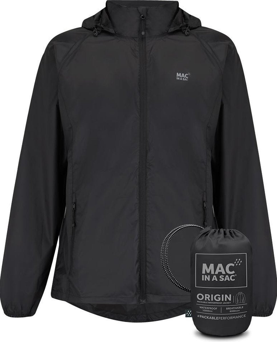 Mac in a Sac Origin 2 Regenjas Unisex - Zwart - Maat M