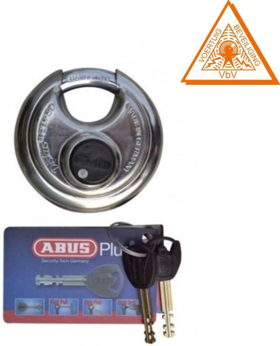 Abus padlock Fixed Lock - premium discusslot - inclusief 2 sleutels