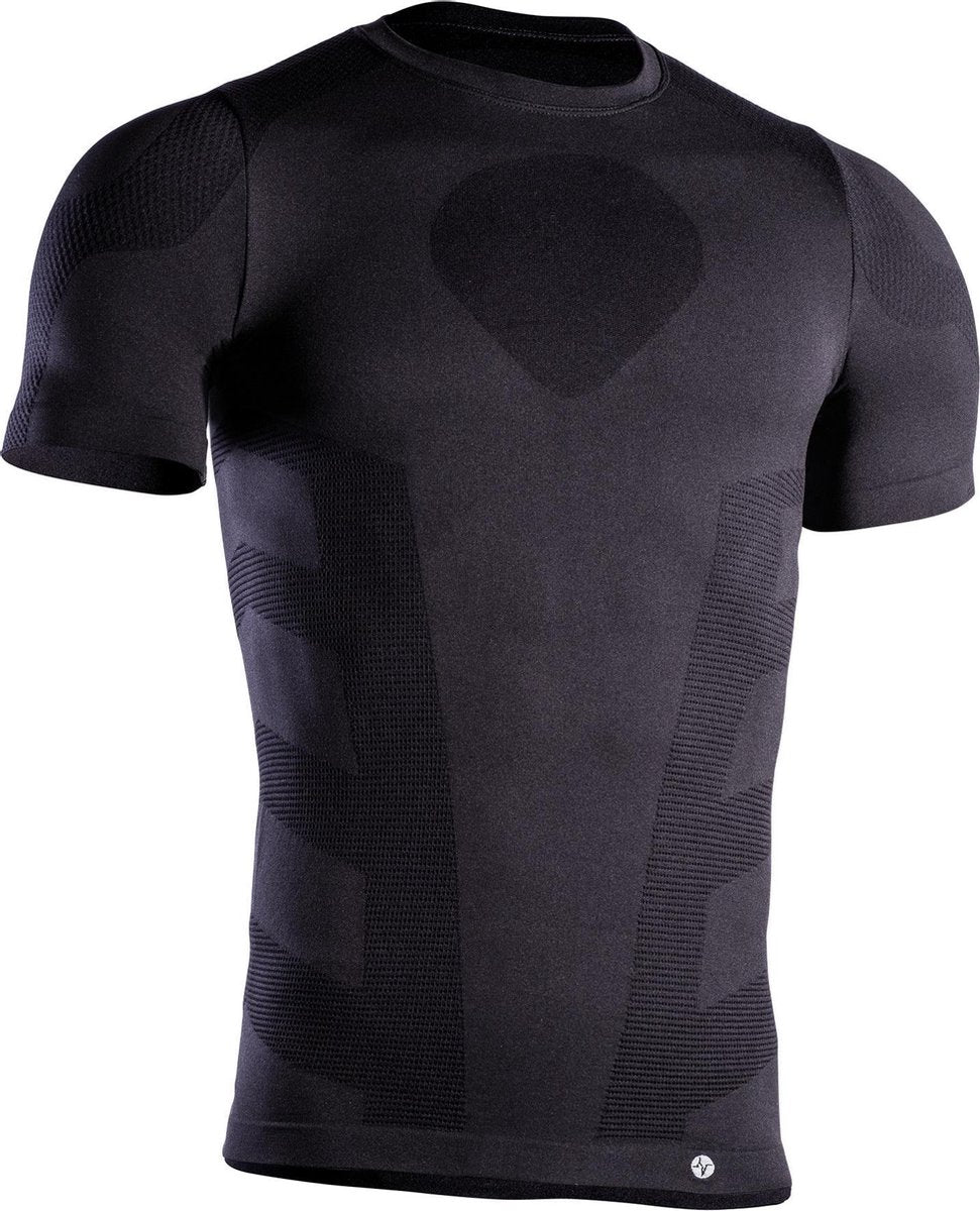 Iron-ic Thermoshirt Korte Mouwen Heren Polyamide Zwart Mt L/xl