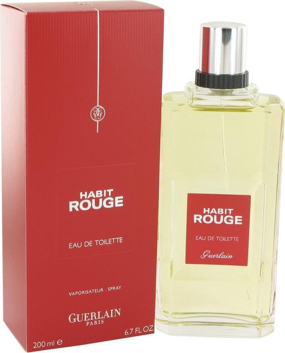 Guerlain Habit Rouge Eau De Toilette Spray 200 Ml For Men