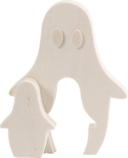 2in1 Figure. ghosts. H: 6+11.5 cm. depth 1.2 cm. W: 4+9 cm. 1 set
