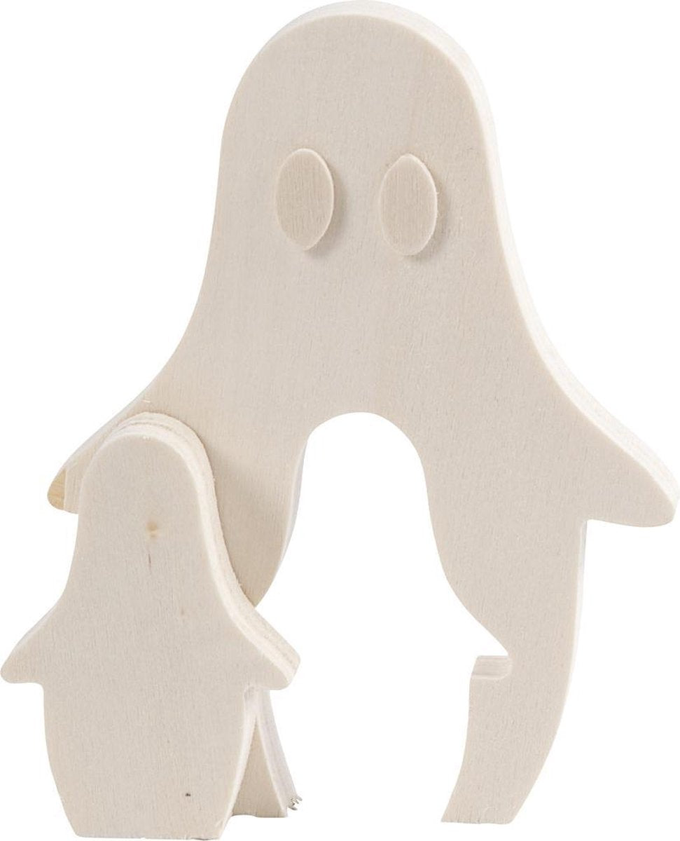 2in1 Figure. ghosts. H: 6+11.5 cm. depth 1.2 cm. W: 4+9 cm. 1 set