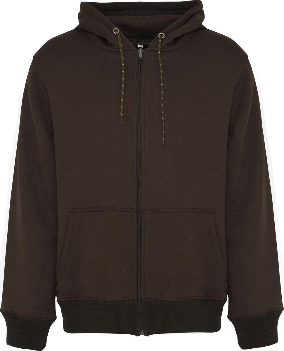 REWAGE Hoodie Met Rits Heren - Olijfgroen - XL