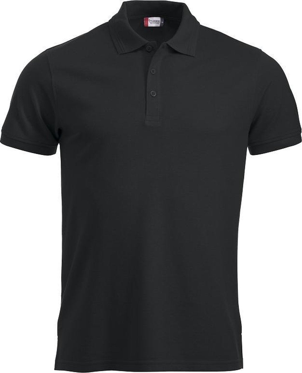 Manhattan heren polo zwart 4xl
