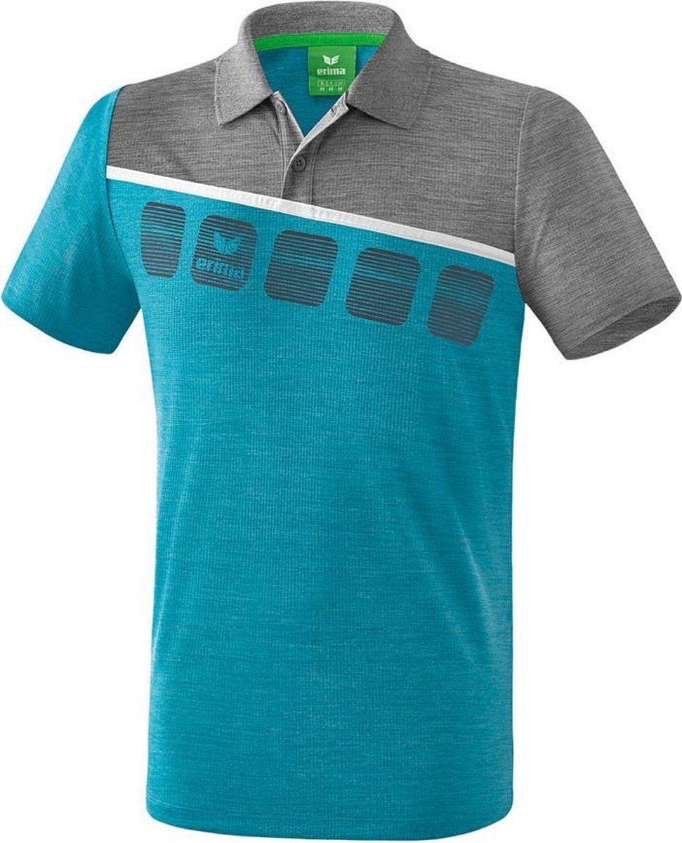 Erima 5-C Polo - Polo's  - blauw licht - 128