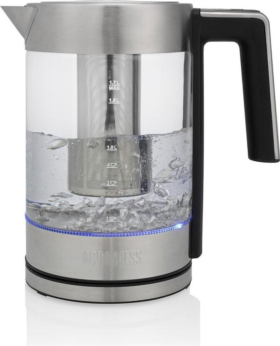Princess 236042 Waterkoker London Deluxe - Glazen Waterkoker - 1