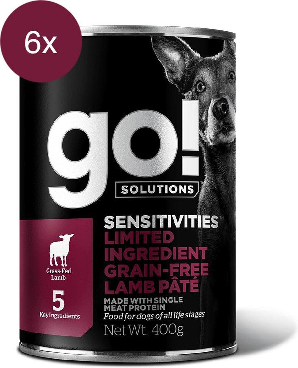 GO! SOLUTIONS SENSITIVITIES LIMITED INGREDIENT Graanvrij Lam Paté Recept 6x