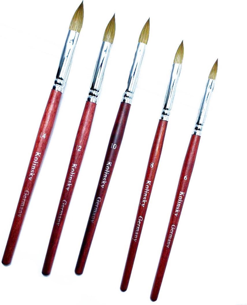Kolinsky Professioneel Acryl Penselen (set)