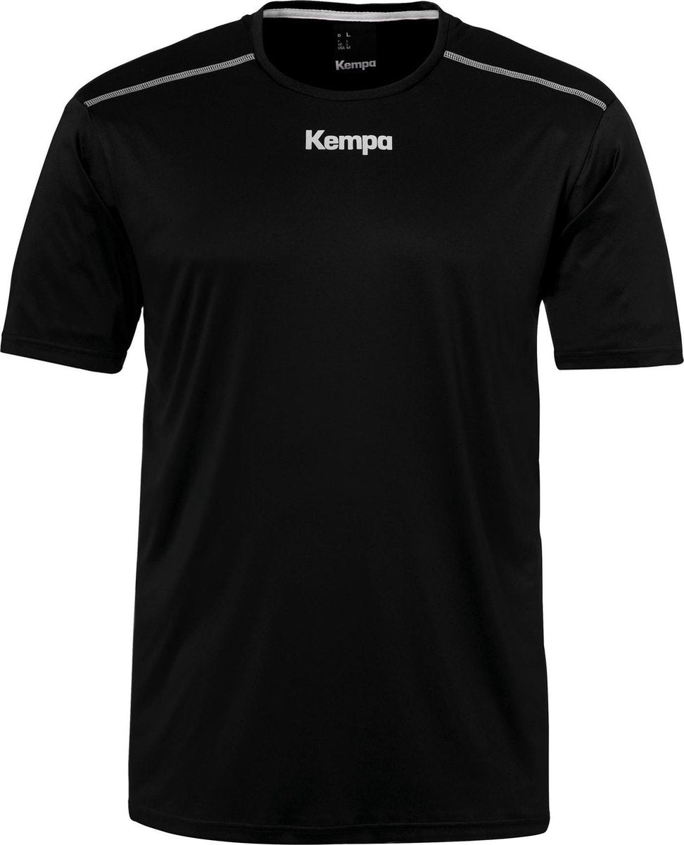 Kempa Poly  Sportshirt performance - Maat 152  - Unisex - zwart