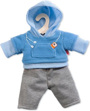 Heless poppenkleding joggingpak blauw 28-33 cm