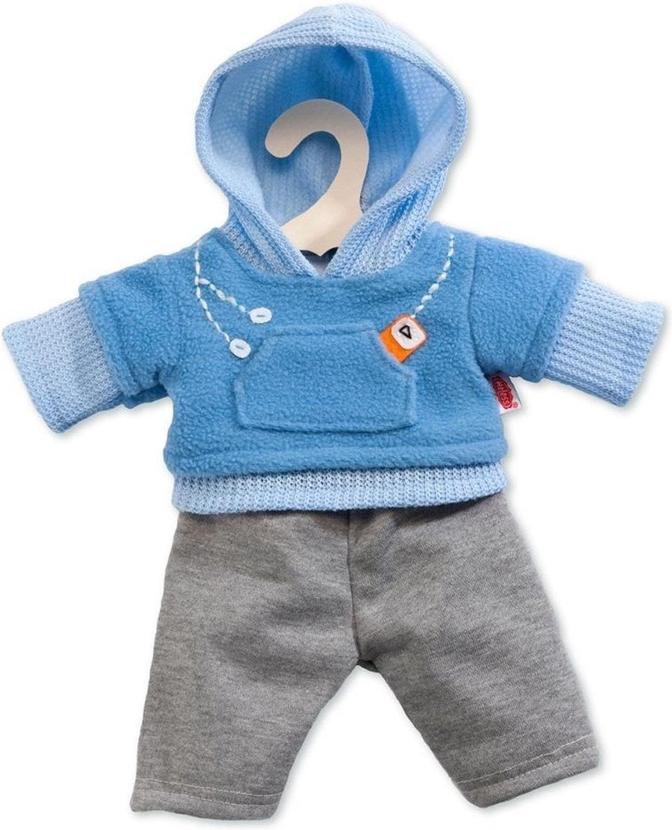 Heless poppenkleding joggingpak blauw 28-33 cm