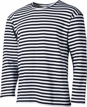 MFH Russich marine shirt - wit met blauw - lange mouw - wintermodel - MAAT L - OVER-SIZED