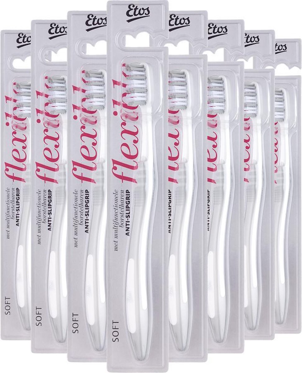 Etos Soft Flexibele Tandenborstel - multipack - 8 stuks