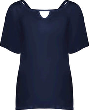 T Shirt X Neck 12047 23 Navy