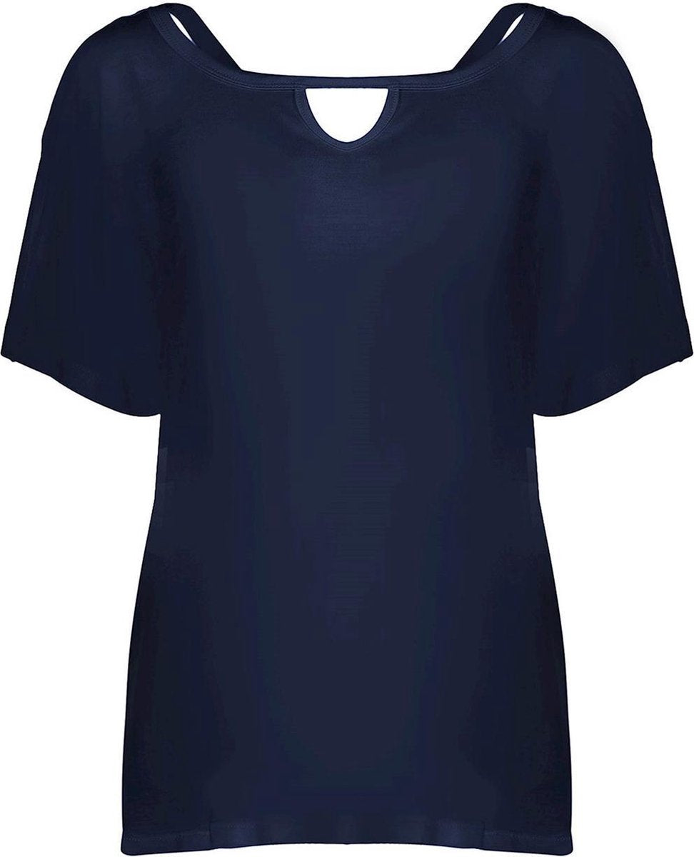 T Shirt X Neck 12047 23 Navy