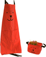 kinder kookschort - kookschortje - keukenschort kinderen - oranje kinderschort - kookschort kinderen - Blijderij