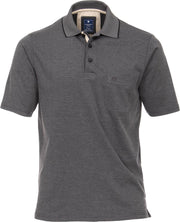 Redmond regular fit poloshirt - antraciet melange -  Maat: 4XL