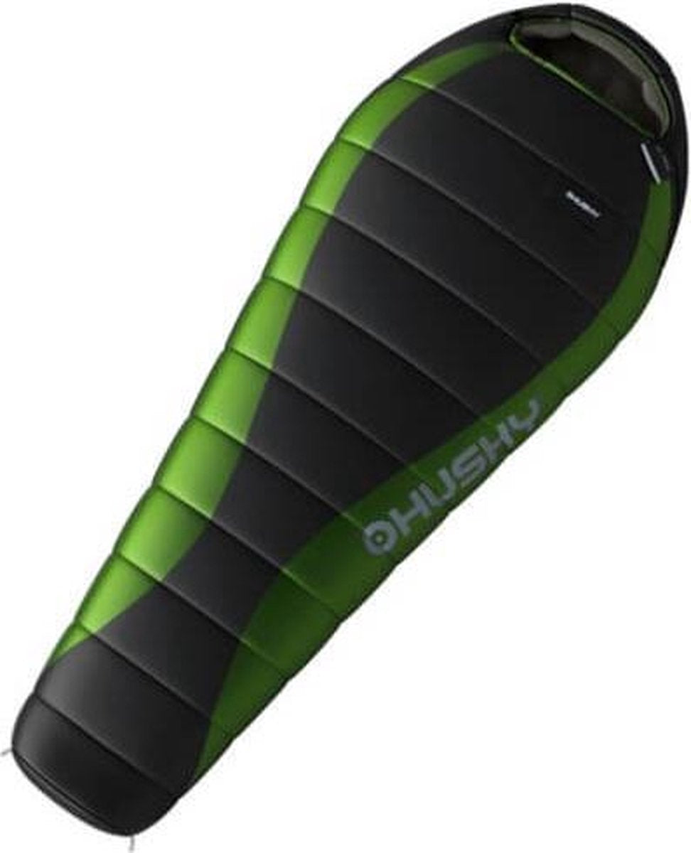 Husky mummyslaapzak Dinis -10°C - 220 x 85 cm - Grijs met Groen