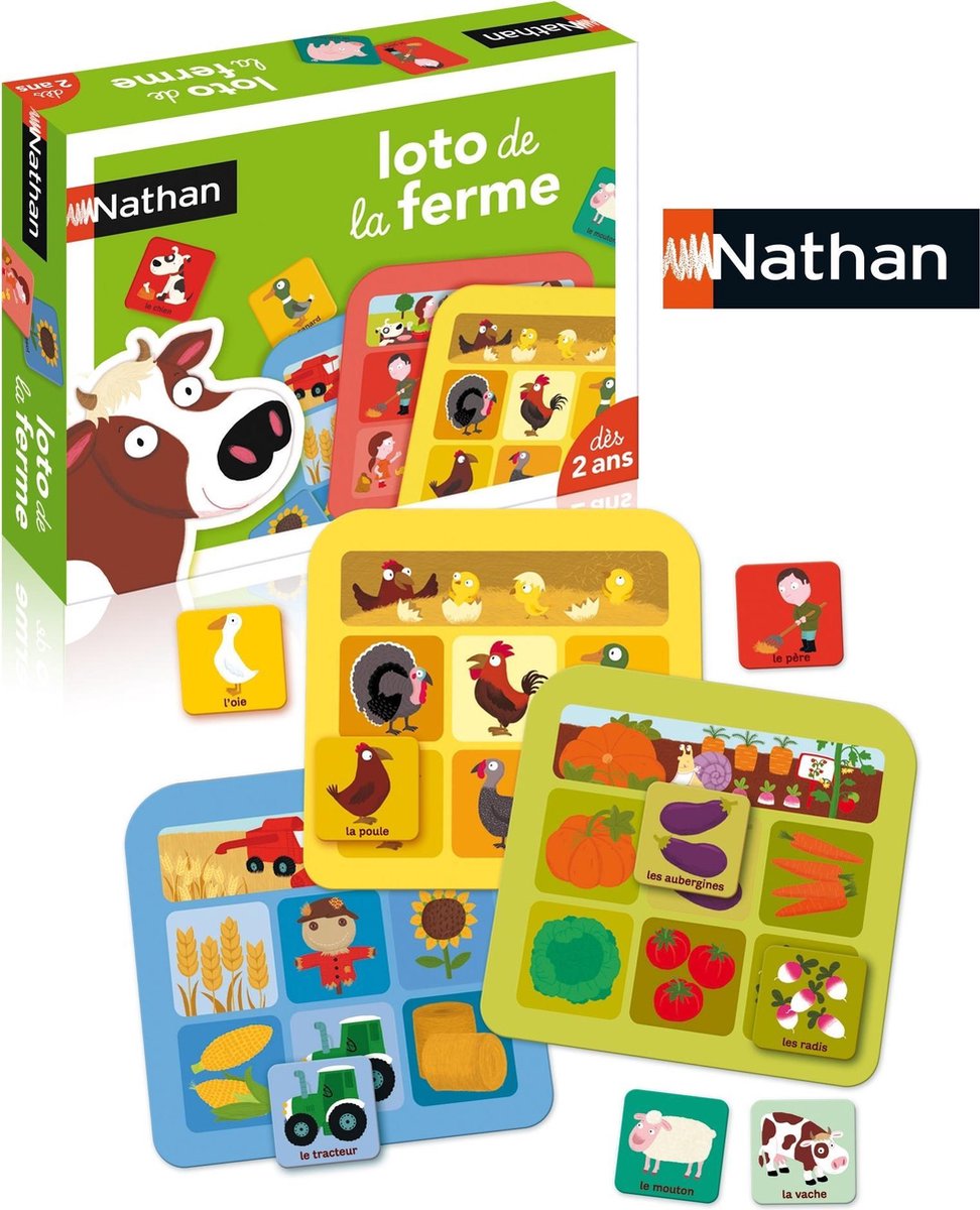 Nathan Loto à la ferme Kaarten bij elkaar zoeken