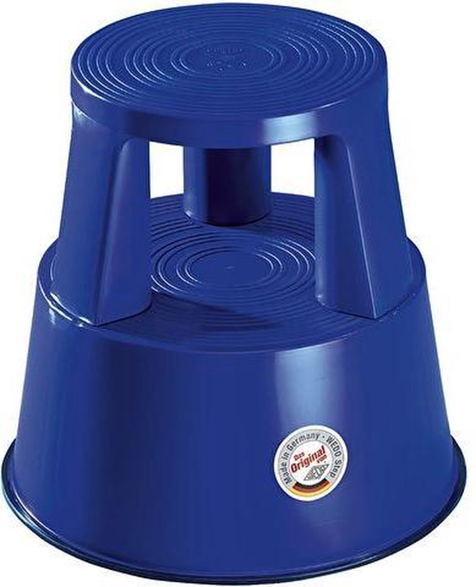 Stapvast Wedo steun kunststof blauw