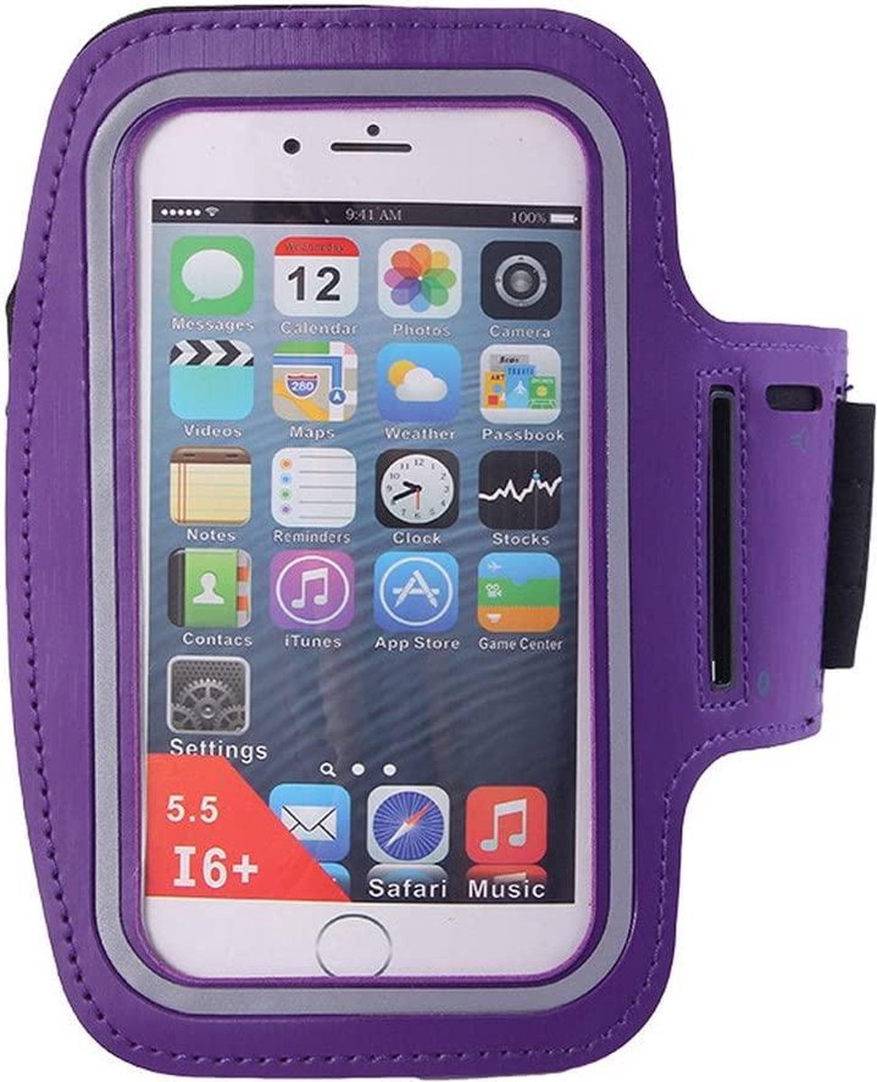 Hardloop Armband Telefoon | Geschikt voor Samsung Galaxy A21S| Hardloop Armband | Sport Hardloopband | Hardloop Telefoonhouder | Paars